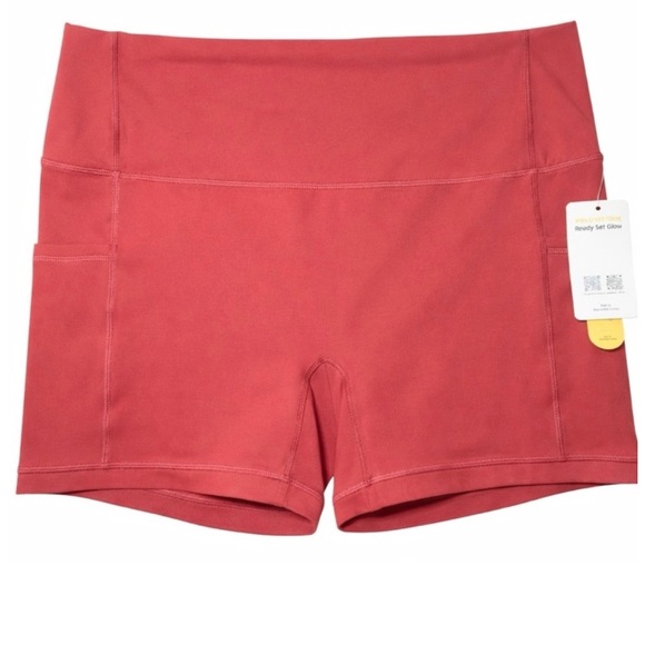 Glowmode Pants - Glowmode 4.3" FeatherFit Anti-Slip Pocket Women’s High-Rise Athletic Bike Shorts